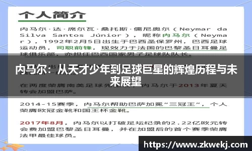 内马尔：从天才少年到足球巨星的辉煌历程与未来展望